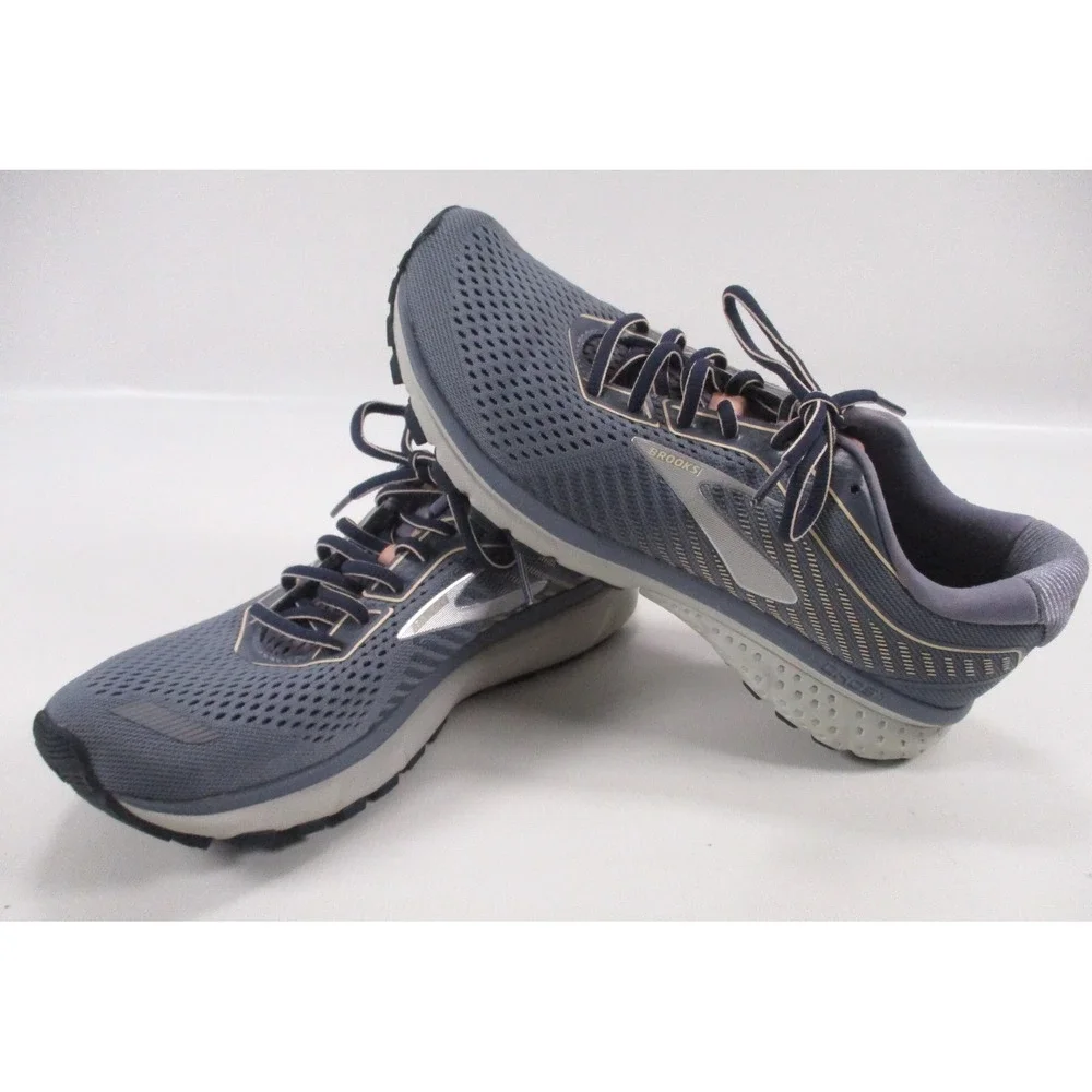 BROOKS Ghost 12 Gray Running Athletic Shoes Sneakers Women's 9.5‎ B 1203051B086
